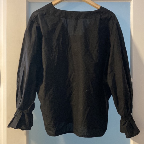 NWT DIEGA *black* blouse size large - Picture 6 of 10